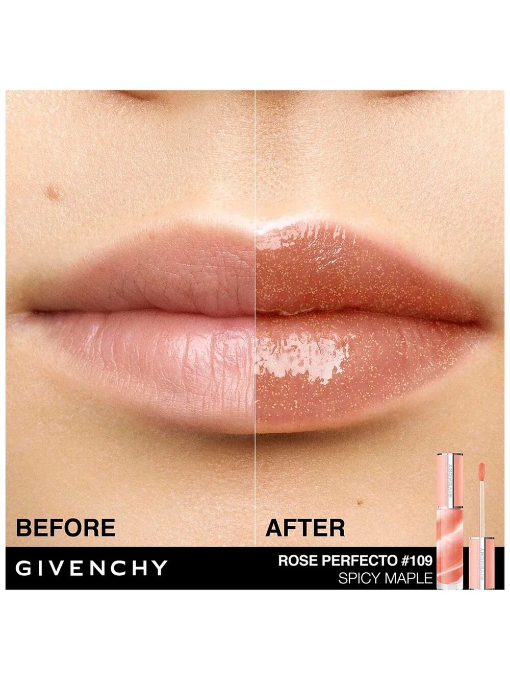 Givenchy Rose Perfecto Liquid Lip Balm 109 Universal Nude NWT Authentic